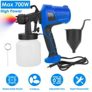 Moclever 700W Electric Paint Sprayer, 800ML HVLP Spray Painter with 3 Patterns for Fences Brick Walls, Blue